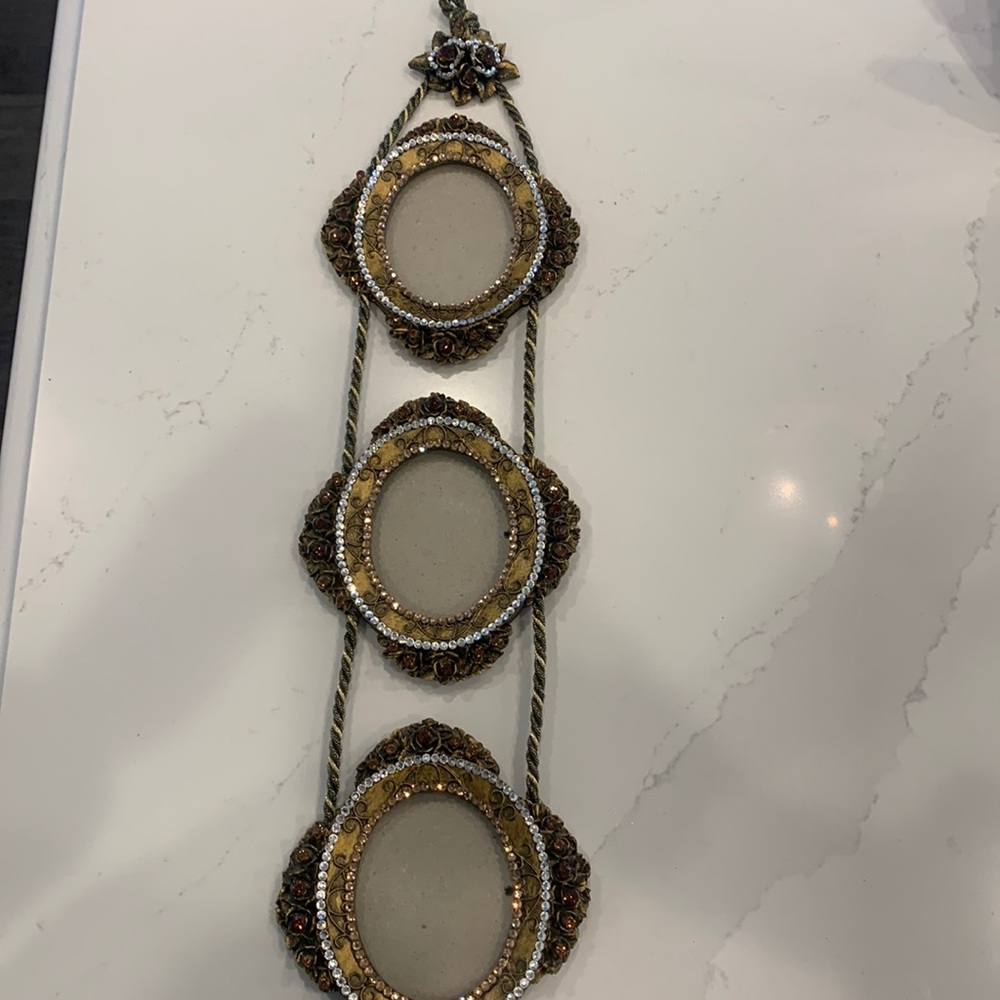 Beautiful 3 picture hanging frames.